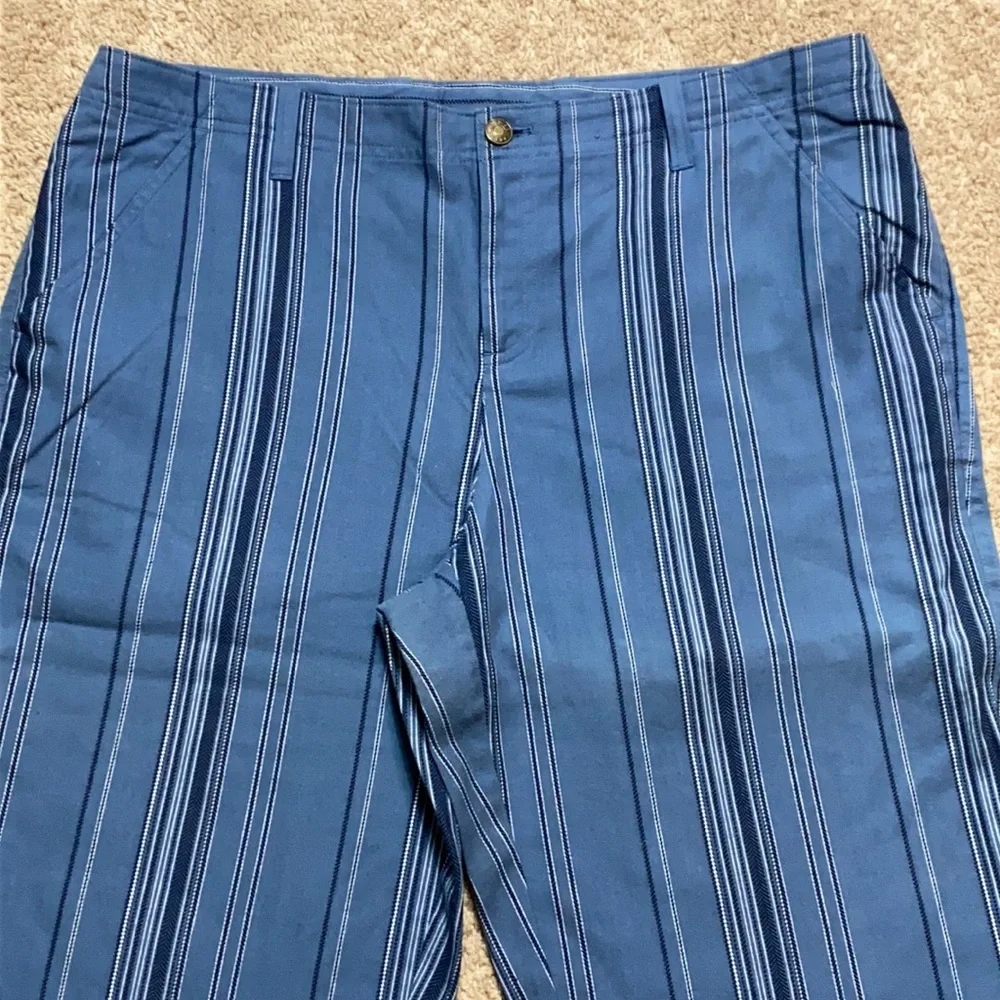 Liz Claiborne Petite Blue Pinstripe Shorts 16 P